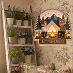 Camping Partners For Life - Personalized Camping LED Light Acrylic Sign