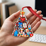 Nurse Gift Idea, Nurse Christmas Decor - Personalized Nurse Premium 3D Ornament