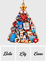 Nurse Gift Idea, Nurse Christmas Decor - Personalized Nurse Premium 3D Ornament