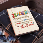Teaching Is My Ministry - Personalized Teacher Leather Journal