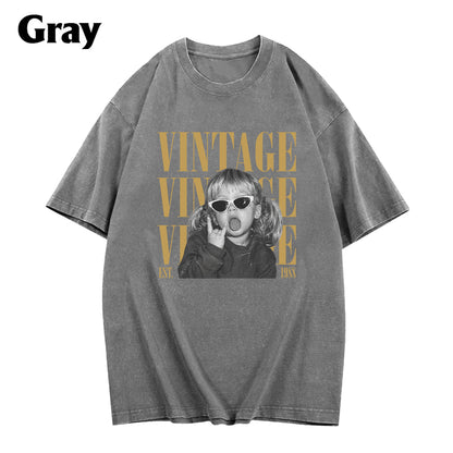 Birthday Gift - Personalized Birthday Washed T-Shirt