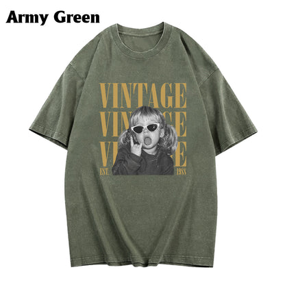 Birthday Gift - Personalized Birthday Washed T-Shirt