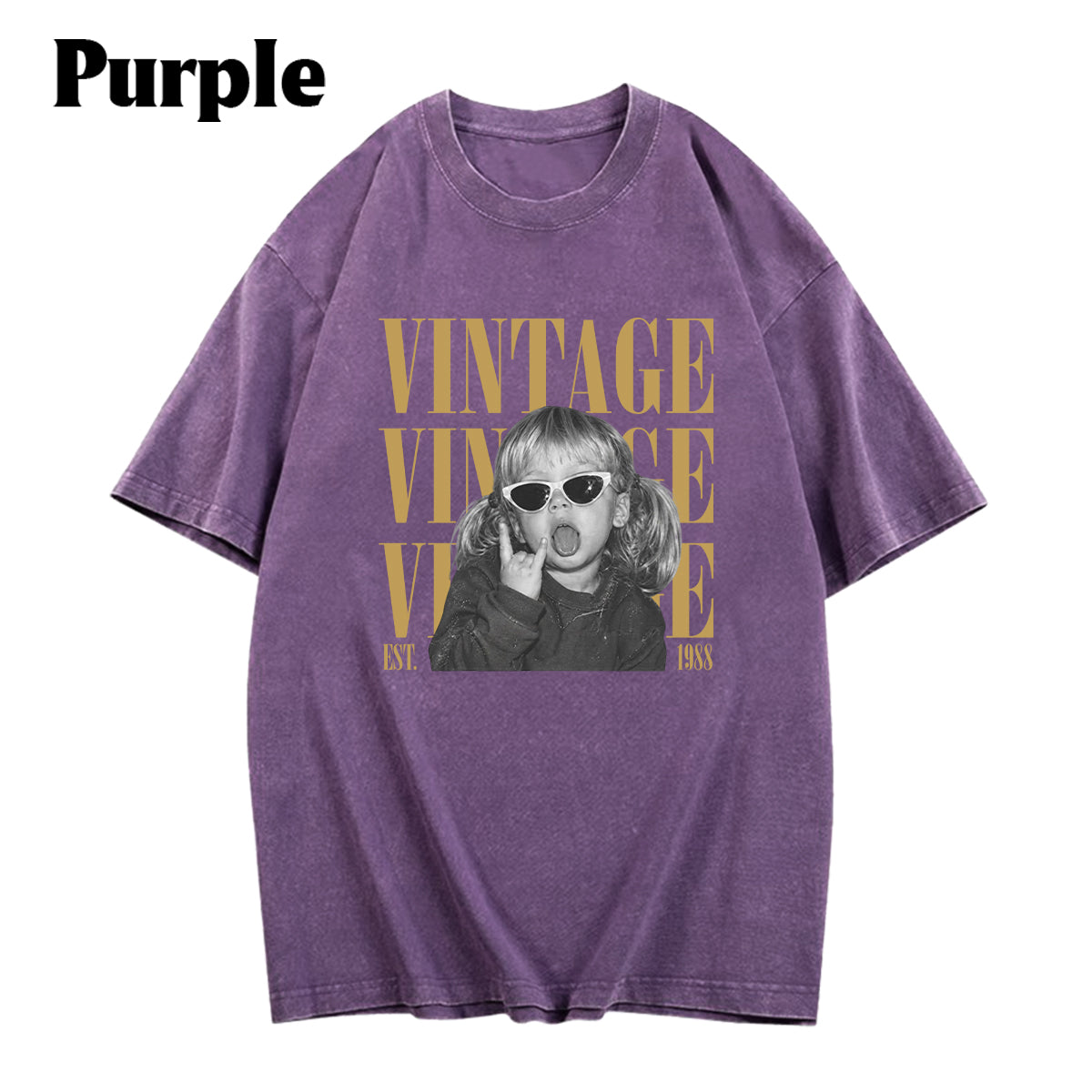 Birthday Gift - Personalized Birthday Washed T-Shirt