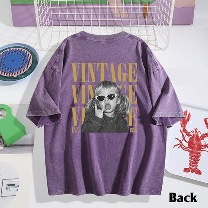 Birthday Gift - Personalized Birthday Washed T-Shirt