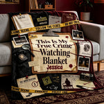 This Is My Watching True Crime Blanket - Personalized True Crime Blanket