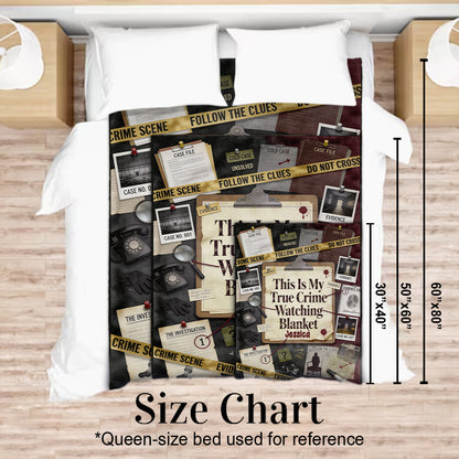This Is My Watching True Crime Blanket - Personalized True Crime Blanket