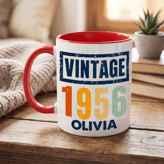 Birthday Gift - Personalized Birthday Accent Mug