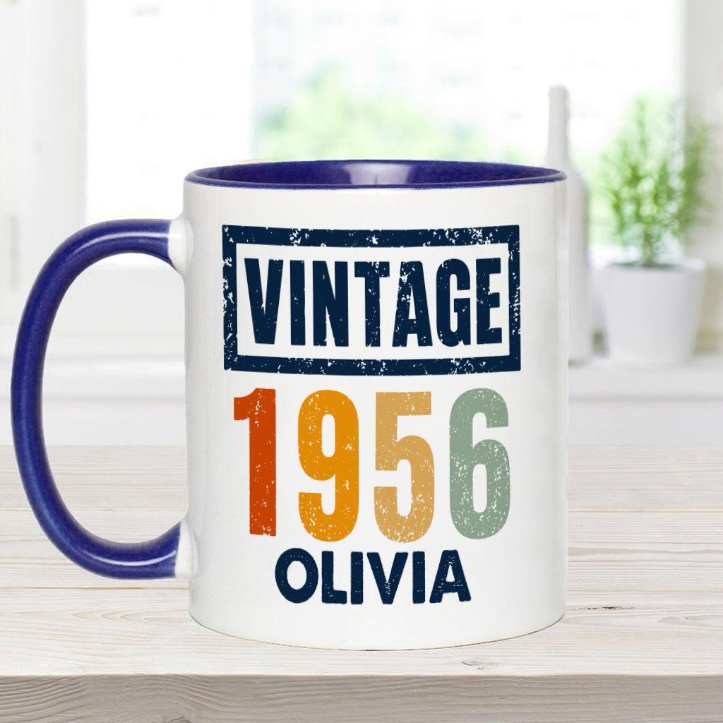 Birthday Gift - Personalized Birthday Accent Mug