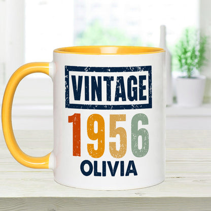 Birthday Gift - Personalized Birthday Accent Mug