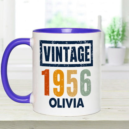 Birthday Gift - Personalized Birthday Accent Mug