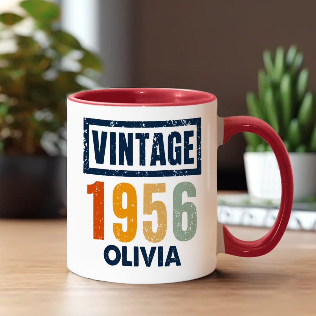 Birthday Gift - Personalized Birthday Accent Mug