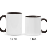 Fueled By Magic & Pink - Personalized Breast Cancer Awareness Accent Mug & Coaster