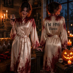 Happy Halloween - Personalized Halloween Satin Robe