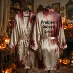 Happy Halloween - Personalized Halloween Satin Robe