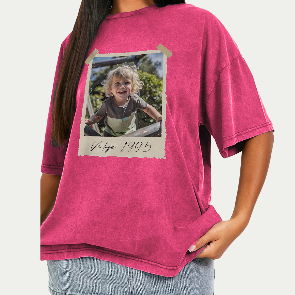 Birthday Gift - Personalized Birthday Washed T-Shirt