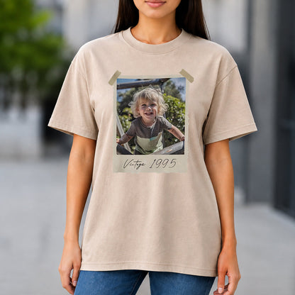 Birthday Gift - Personalized Birthday Washed T-Shirt