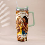 Autumn Is Better Together - Personalized Bestie Tumbler With Handle