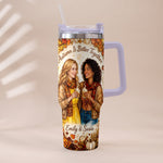 Autumn Is Better Together - Personalized Bestie Tumbler With Handle