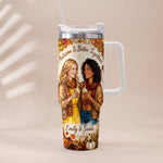 Autumn Is Better Together - Personalized Bestie Tumbler With Handle