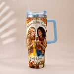 Autumn Is Better Together - Personalized Bestie Tumbler With Handle