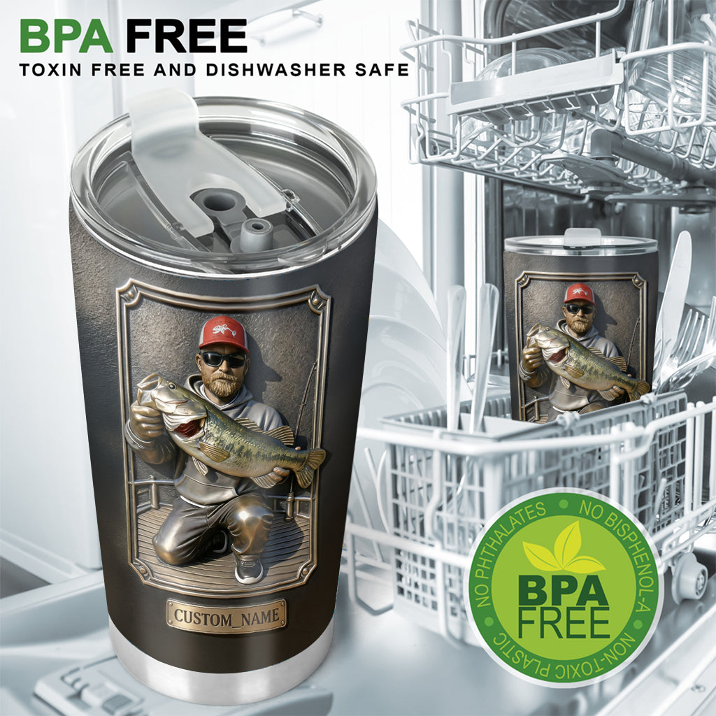 Custom Any Photo Best Catch - Personalized Fishing Tumbler