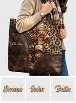 Love Highland Cows - Personalized Highland Cow Tote Bag