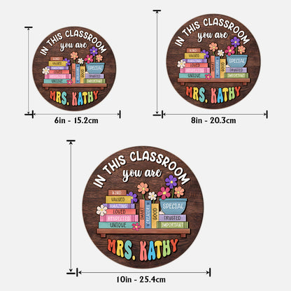 Back To School, Teacher Gift Idea - Personalized Teacher 2 Layered Wood Sign / Wood Plaque