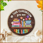 Back To School, Teacher Gift Idea - Personalized Teacher 2 Layered Wood Sign / Wood Plaque