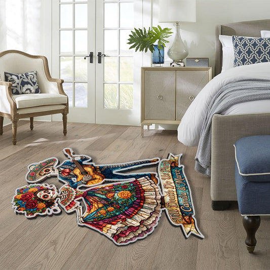 Till Death Do Us Part - Personalized Couple Non-Slip Tufted Rug