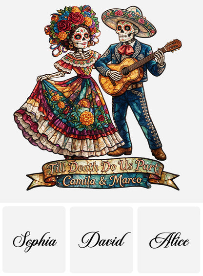 Till Death Do Us Part - Personalized Couple Non-Slip Tufted Rug