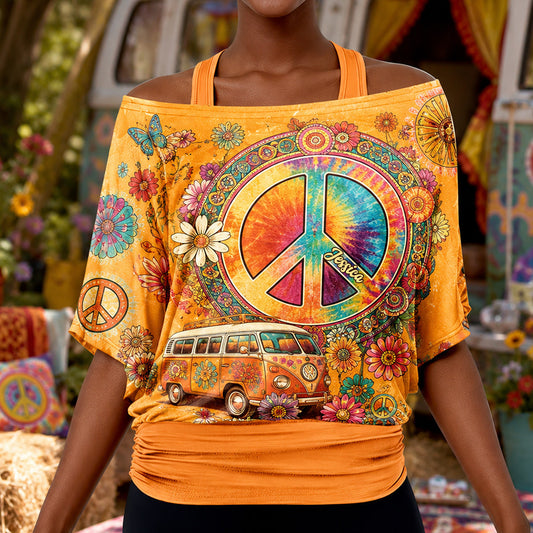 Hippie Souls - Personalized Hippie Off-Shoulder Top Set