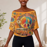 Hippie Souls - Personalized Hippie Off-Shoulder Top Set