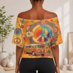 Hippie Souls - Personalized Hippie Off-Shoulder Top Set