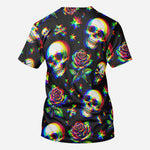 Skulls And Roses - Personalized Skull All Over Shirt