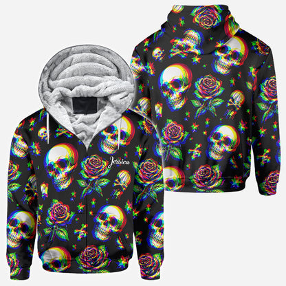 Skulls And Roses - Personalized Skull All Over Shirt