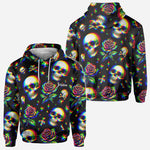 Skulls And Roses - Personalized Skull All Over Shirt
