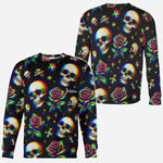 Skulls And Roses - Personalized Skull All Over Shirt
