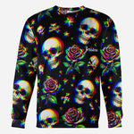Skulls And Roses - Personalized Skull All Over Shirt