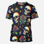 Skulls And Roses - Personalized Skull All Over Shirt