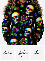 Skulls And Roses - Personalized Skull All Over Shirt