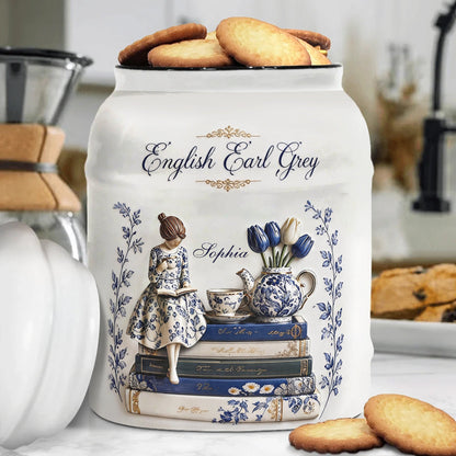 Tea/ Matcha/ Coffee... Container - Personalized Tea Cookie Jar