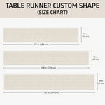 Two Hearts One Flame Bound Forever - Personalized Dragon Table Runner Custom Shape