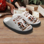Walking By Faith - Personalized Cow Slippers