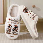 Walking By Faith - Personalized Cow Slippers