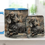 Love Dachshunds - Personalized Dachshund Accent Mug