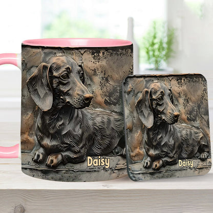 Love Dachshunds - Personalized Dachshund Accent Mug