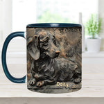Love Dachshunds - Personalized Dachshund Accent Mug