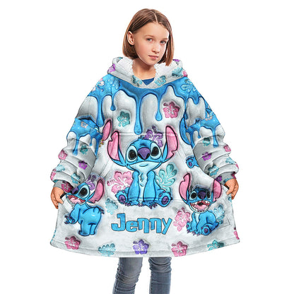 Ohana Means Family - Personalized Ohana Blanket Hoodie