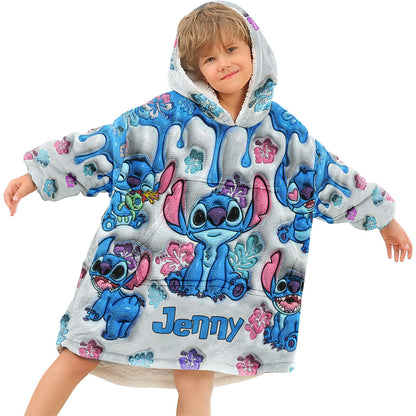 Ohana Means Family - Personalized Ohana Blanket Hoodie