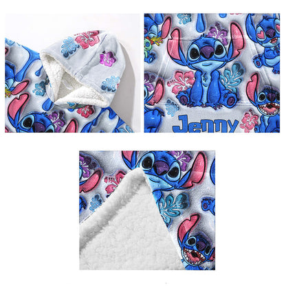 Ohana Means Family - Personalized Ohana Blanket Hoodie